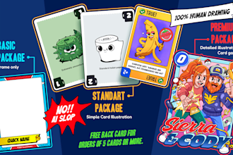 create illustration for cardgame