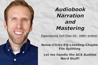 narrate and master your audiobook for acx audible or other