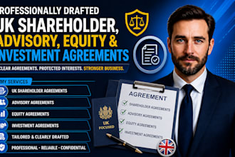draft UK shareholder, advisory, equity and investment agreements