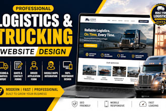 design a professional logistics and trucking website