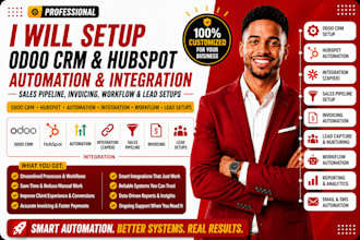 setup odoo CRM salesforce hubspot automation zoho CRM invoicing workflow
