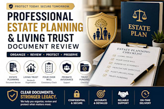 provide professional estate planning and living trust document review