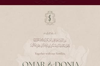 design a beautiful custom wedding invitation