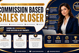 be commission based sales closer b2b sales representative deal closing