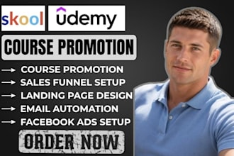 promote udemy online course, build student acquisition sales funnel strategy