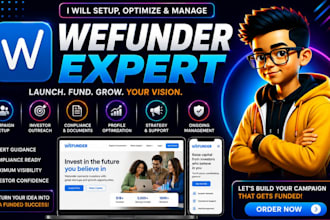 develop a stunning donors gofundme, kickstarter and wefunder