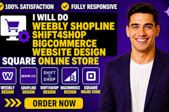 do weebly shopline shift4shop bigcommerce website design square online store