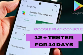 provide 12 real testers for google play console closed testing