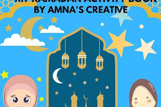 design custom kid activity recipe and coloring books