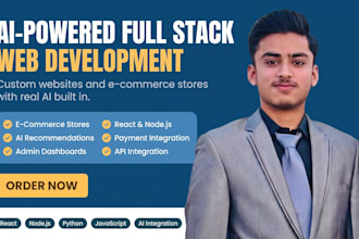 do ai website development, custom website as full stack developer