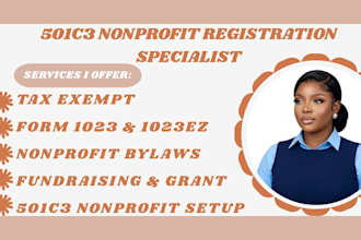 501c3 nonprofit, form 1023 ez, form 990, bylaws, tax exempt, fundraising,