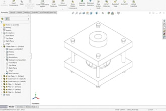 design mechanical assembly industrial machinery parts, fixture fusion 360 cad
