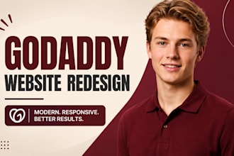 godaddy website design, godaddy website redesign, godaddy website builder