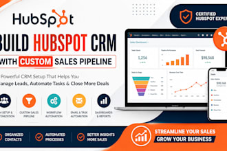build hubspot CRM with custom sales pipeline