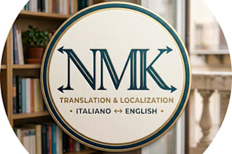 transcript in italian and english language