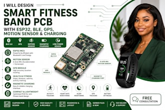 design smart fitness band pcb sports tracker with esp32 ble gps motion sensor