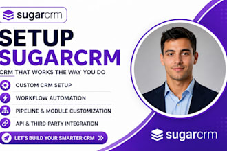 setup sugarcrm workflow automation pipeline customization api integration