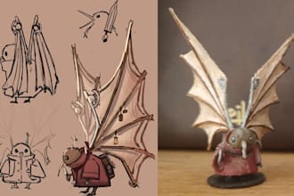 make custom minis of your ttrpg character