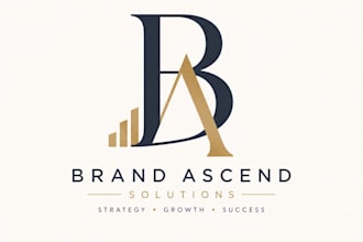design a minimalist monogram logo for your brands