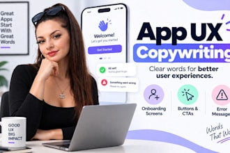 write app ux copy onboarding screens buttons error messages product microcopy