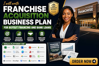write a franchise acquisition business plan for buyout financing