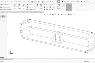 design injection molded plastic enclosure product design, dfm in solidworks