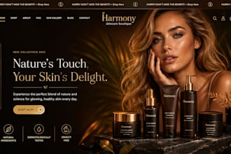 beauty website cosmetics store salon website beauty salon website spa website