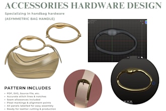 create handbag hardware design