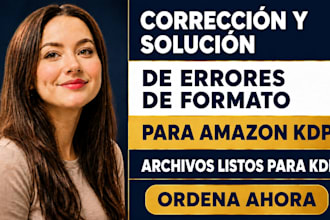 corrección y solución de errores de formato para amazon KDP