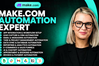 fix make com make com automation setup make automation workflow ai agent expert