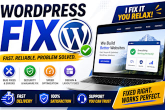 fix your wordpress error, bug or issue urgently
