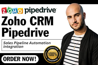 setup zoho crm pipedrive sales pipeline automation integration