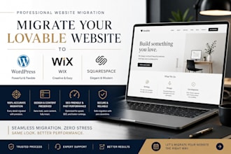 migrate your lovable website to wordpress, wix, squarespace