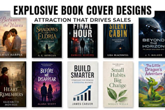design book cover and ebook cover for KDP