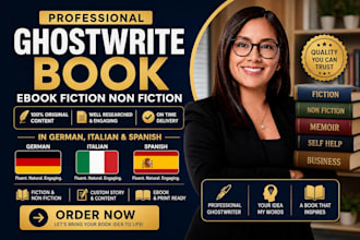 ghostwrite book ebook fiction nonfiction in german italian spanish children book
