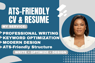 help write, rewrite and design an ats optimized resume and CV
