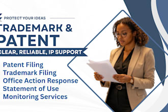 be your USA UK licensed trademark patent attorney registration, office action