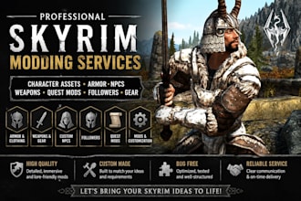mod skyrim character assets armor npcs weapons quest mods follower and gear