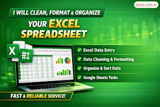 clean, format and organize your excel spreadsheet