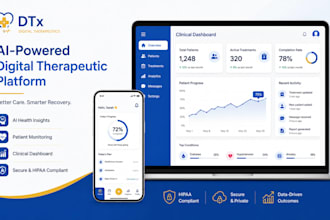 do digital therapeutic dtx app ai healthcare patient portal clinical dashboard