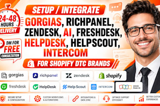 gorgias richpanel ai zendesk shopify dtc freshdesk helpdesk helpscout intercom