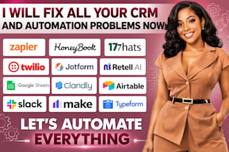integrate zapier make honeybook 17hats twilio jotform retell ai claude