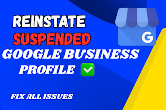 reinstate google my business fix suspended gmb disabled gmb profile appeal gmb