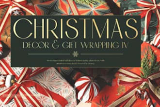 design a wrapping tissue gift christmas paper for your brand, logo or packaging
