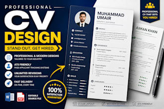 design a professional CV resume for job applications
