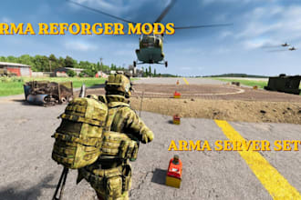 do arma reforger server setup, arma reforger weapons, map creation, arma mod