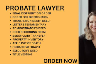 be your ca, ny probate lawyer for executors, property deeds and estate transfers