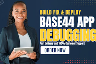 fix base44 app bugs, base44 web app debugging, and errors