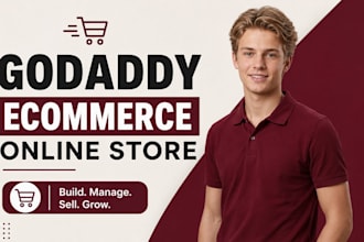 godaddy ecommerce website design godaddy online store ecommerce store design