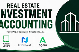 do real estate investment accounting using juniper square, investnext and agora